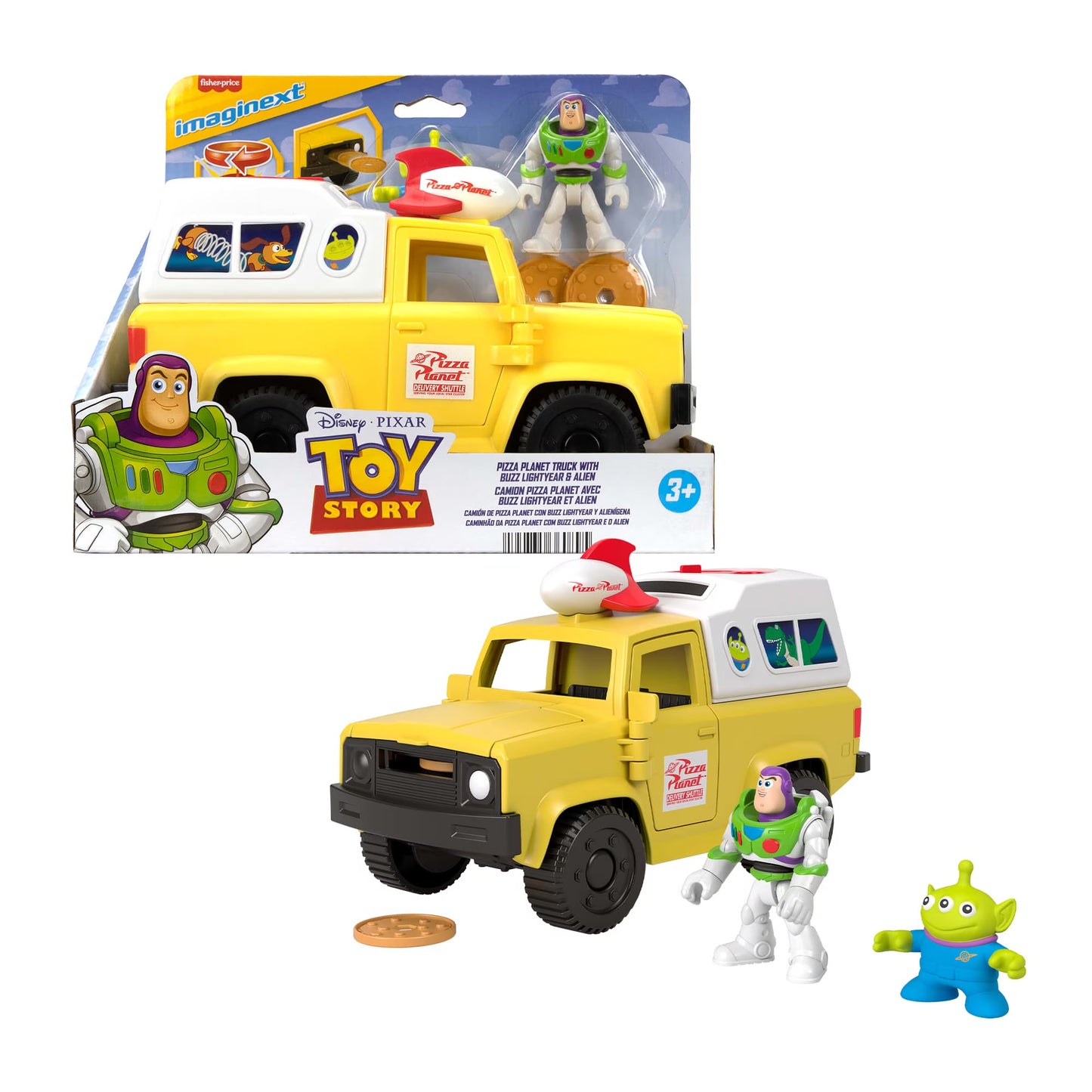 Imaginext Toy Story Pizza Planet Truck with Buzz & Alien