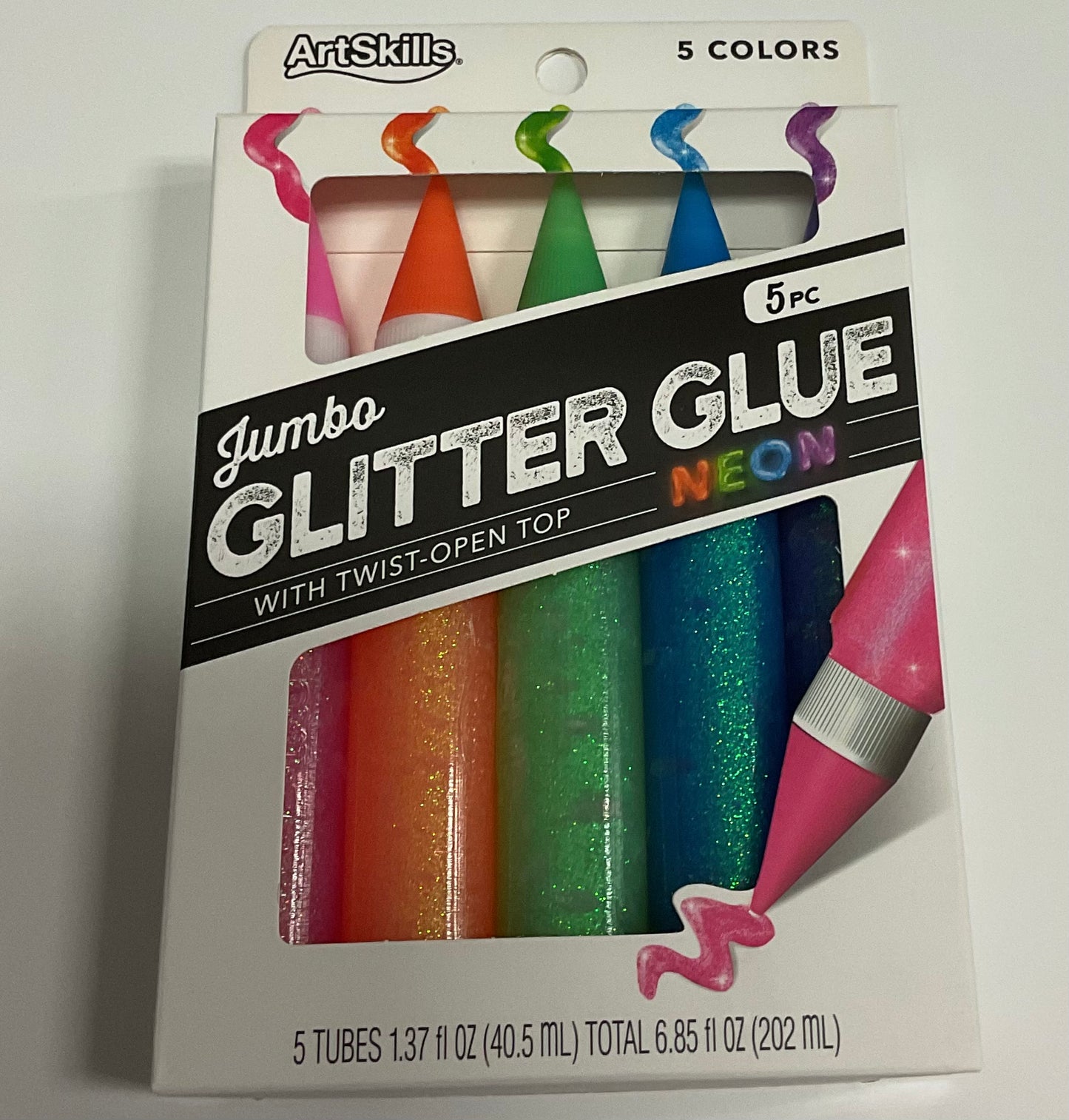 ArtSkills Jumbo Neon Glitter Glue