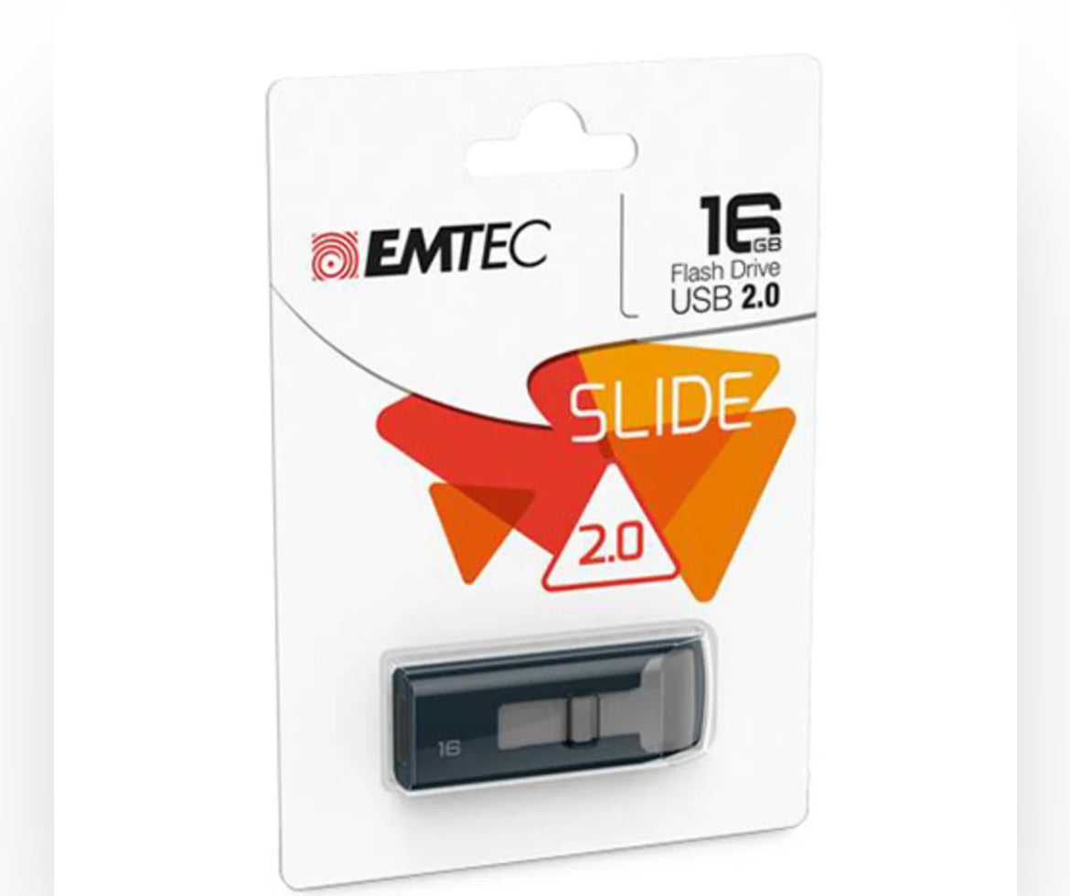 Emtec Slide USB 2.0 Flash Drive 16GB