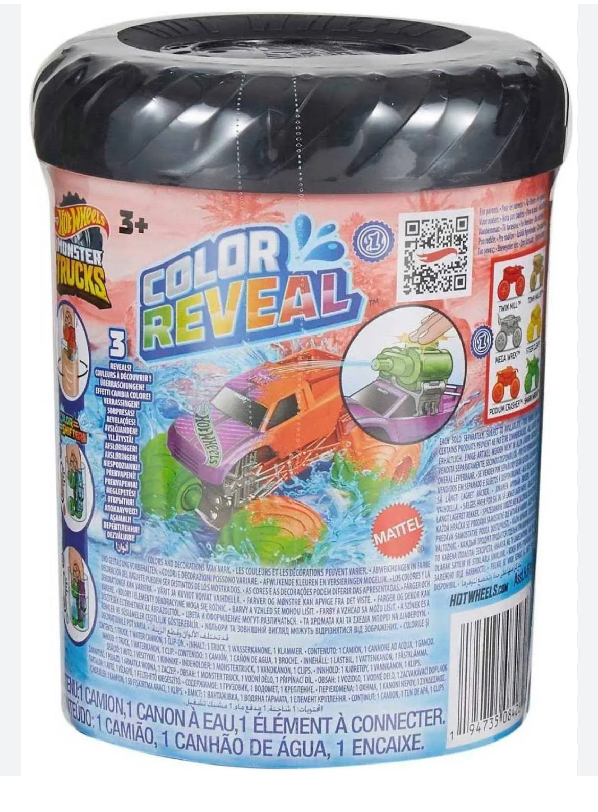 Hot Wheels Monster Trucks Color Reveal mystery