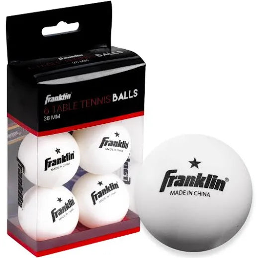Franklin 6 Table Tennis Balls