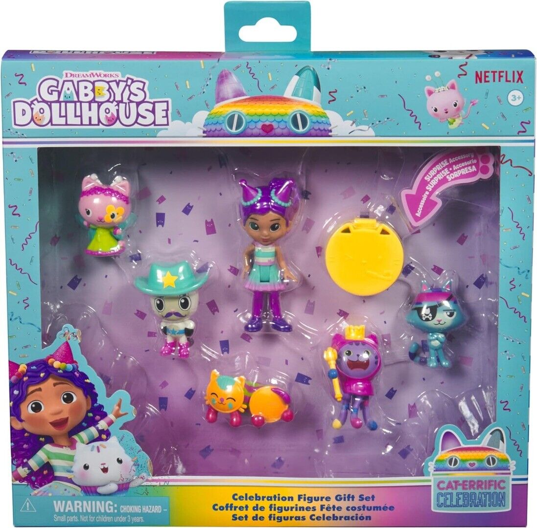 Gabby's Dollhouse Cat-Errific Celebration Figure Gift Set – Big