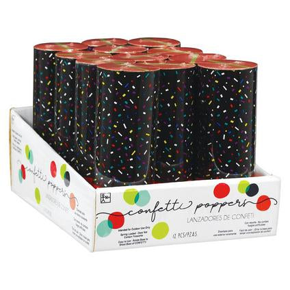 Amscan Multicolor Confetti Party Poppers
