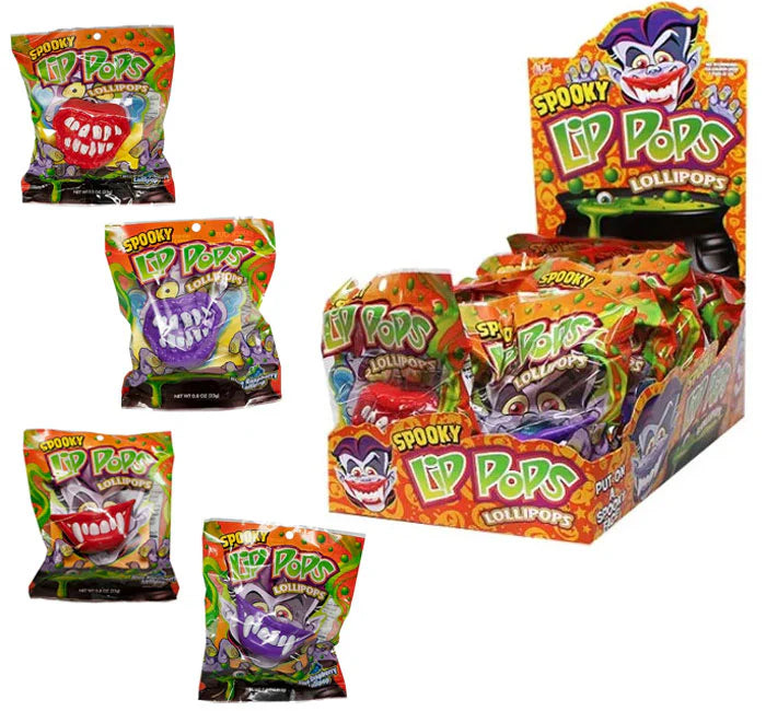 Spooky Lip Pops Lollipops