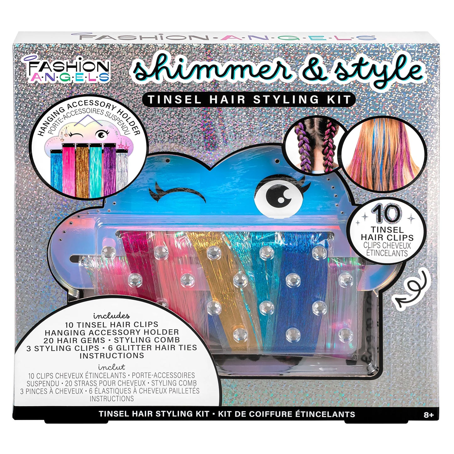 Fashion Angels Shimmer &Style Tinsel Hair Styling Kit
