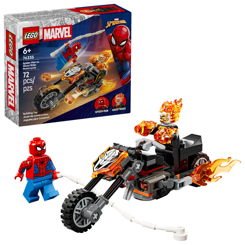 LEGO Marvel 76335 Spider-Man vs Ghost Rider Motorcycle