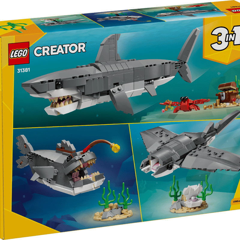 LEGO 31381 Fierce Shark & Treasure Chest