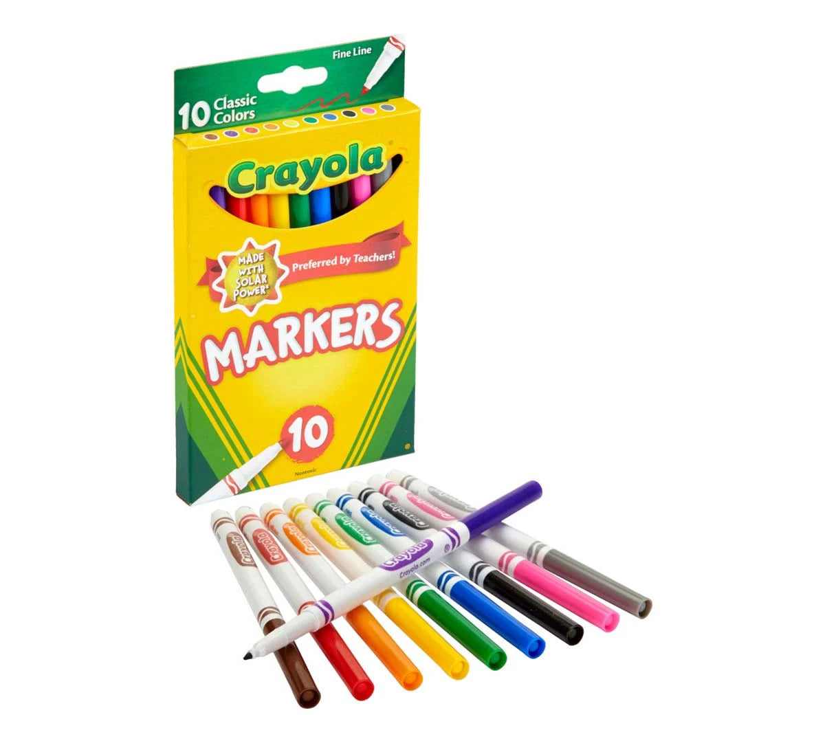 Crayola 10 CT Fine Line Classic Markers