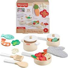 FisherPrice Wooden Pots &Pans Set