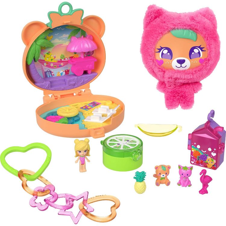 Polly Pocket Plushie Bear Compact