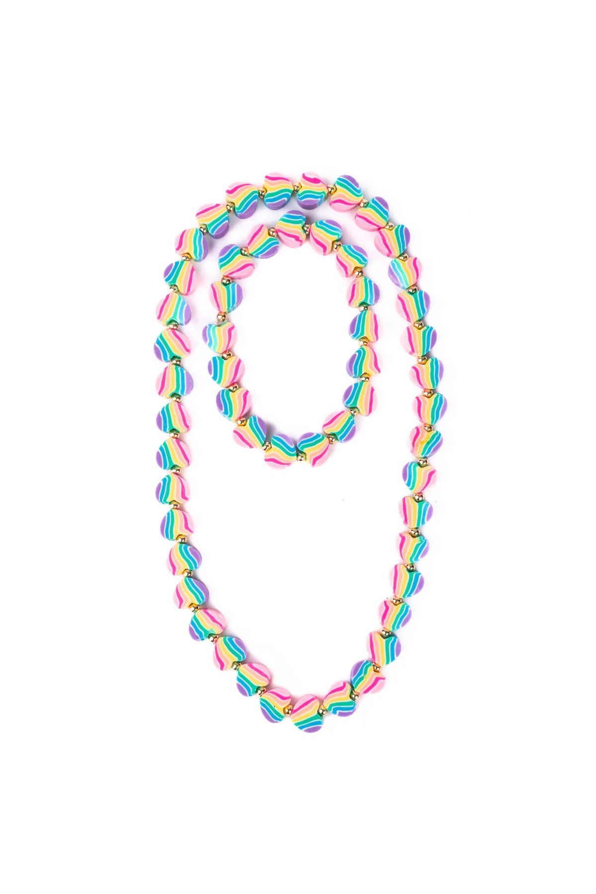 Great Pretenders Heart of Many Colors Necklace &Bracelet Set