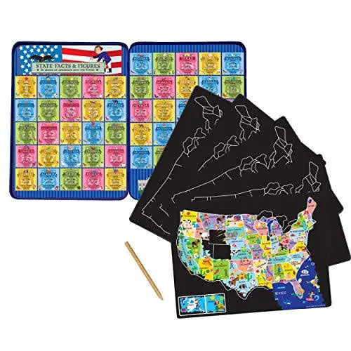 T.S. Shure Scratch-A Doodle U.S.A Geography
