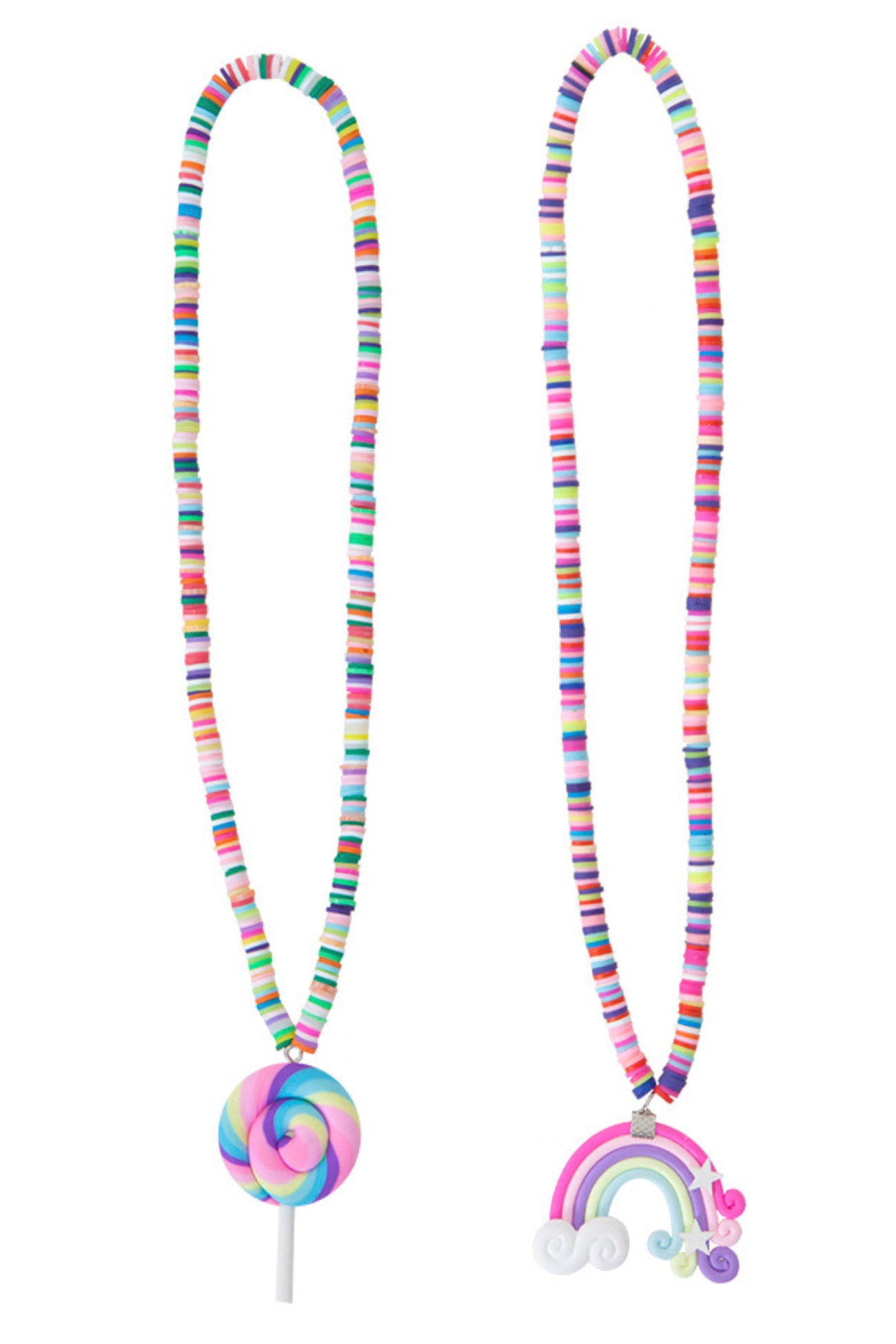 Great Pretenders Lollipop Rainbow Necklace Asst.