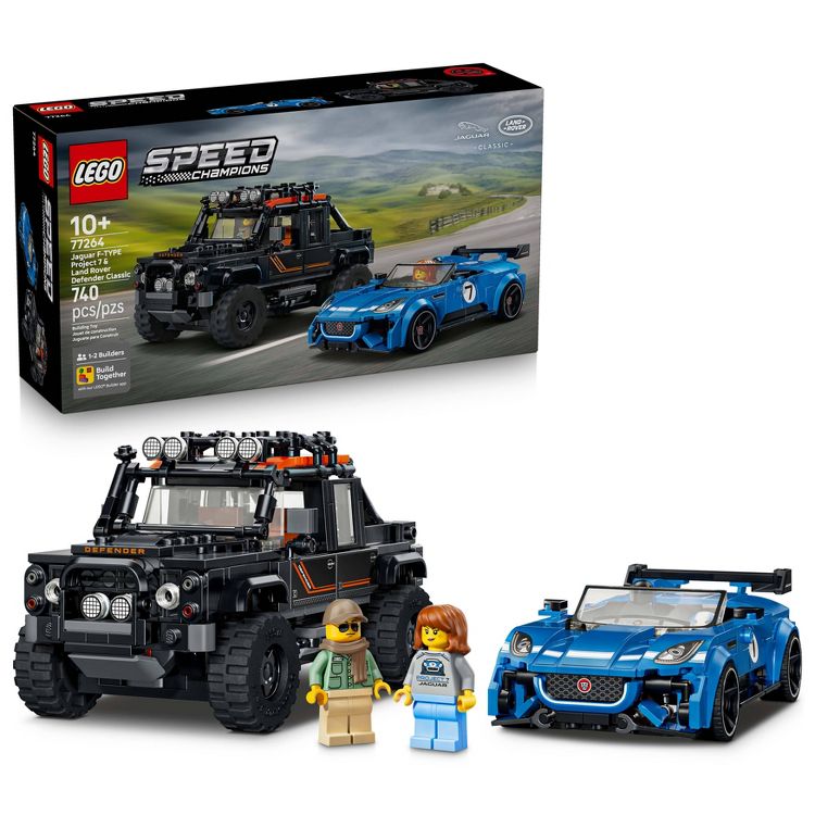 LEGO 77264 Speed Champions Jaguar F-TYPE Project 7 & Land Rover Defender Classic