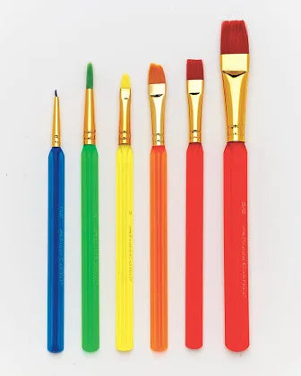 Faber-Castell 6 Assorted Triangular Paint Brushes