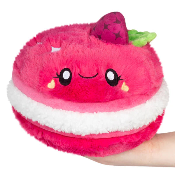 Squishable mini raspberry macaron