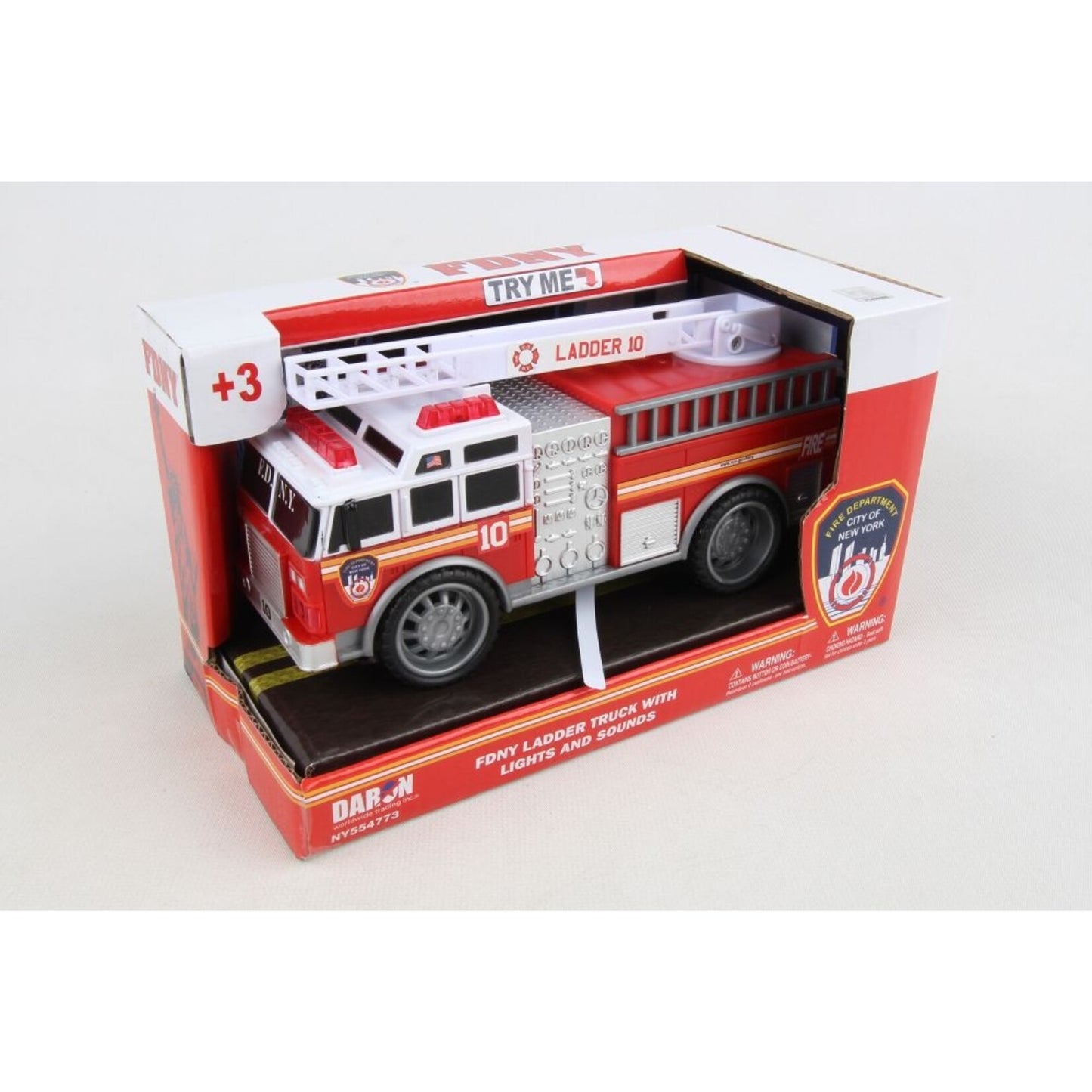 FDNY mini Ladder Fire Truck with Lights & Sound