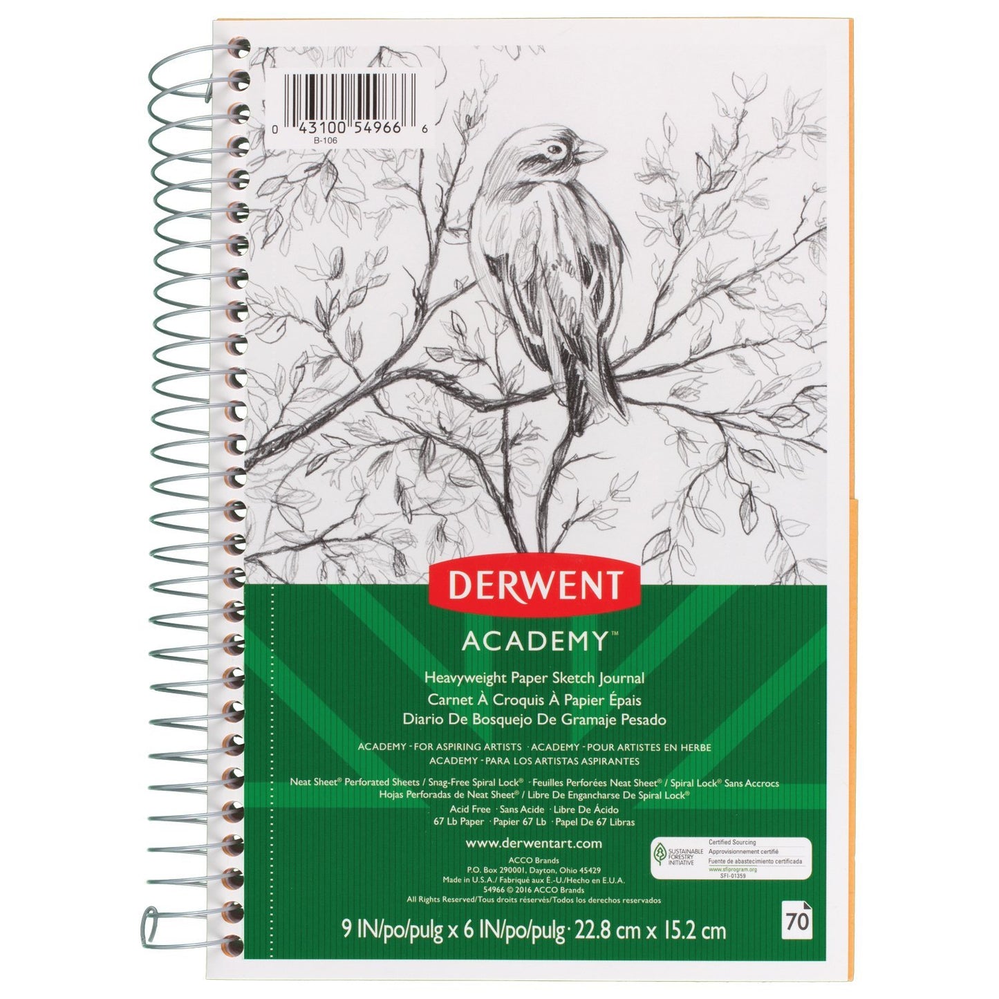 Heavyweight paper sketch journal