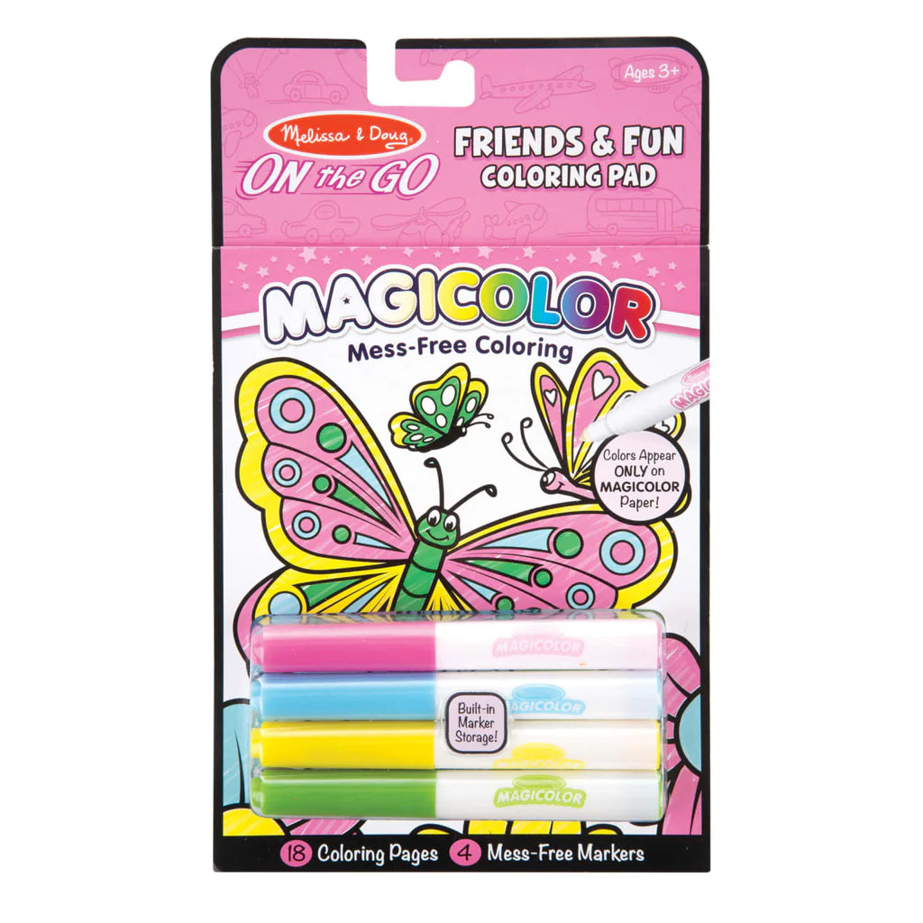 Melissa and Doug On the Go Friends and Fun Coloring Pad