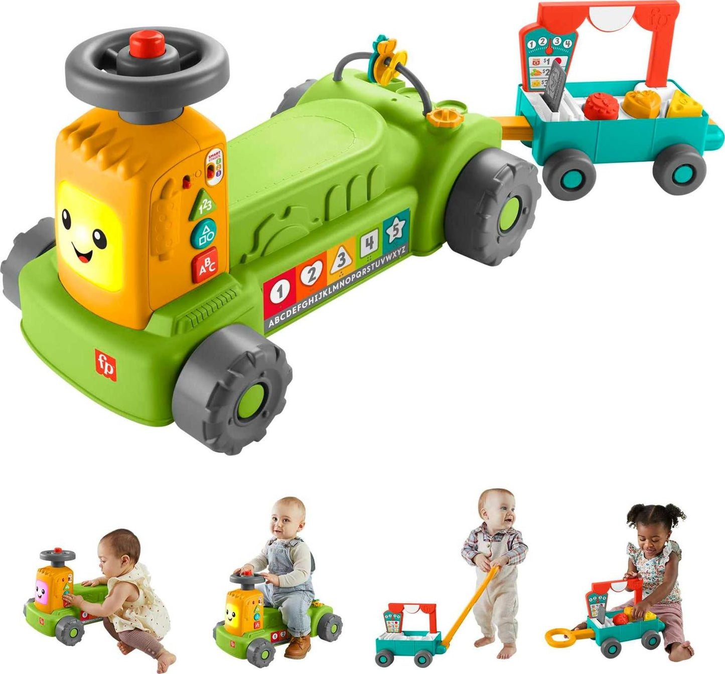 Fisher-Price Laugh and Learn 4-in-1 Farm to Market Tractor