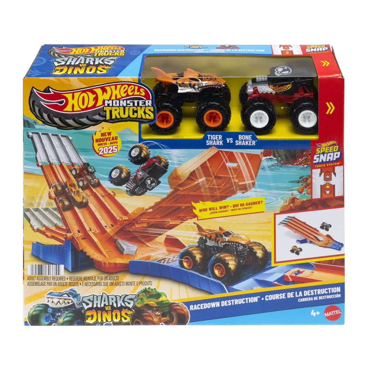 Hot wheels Monster Truck Racedown Destruction