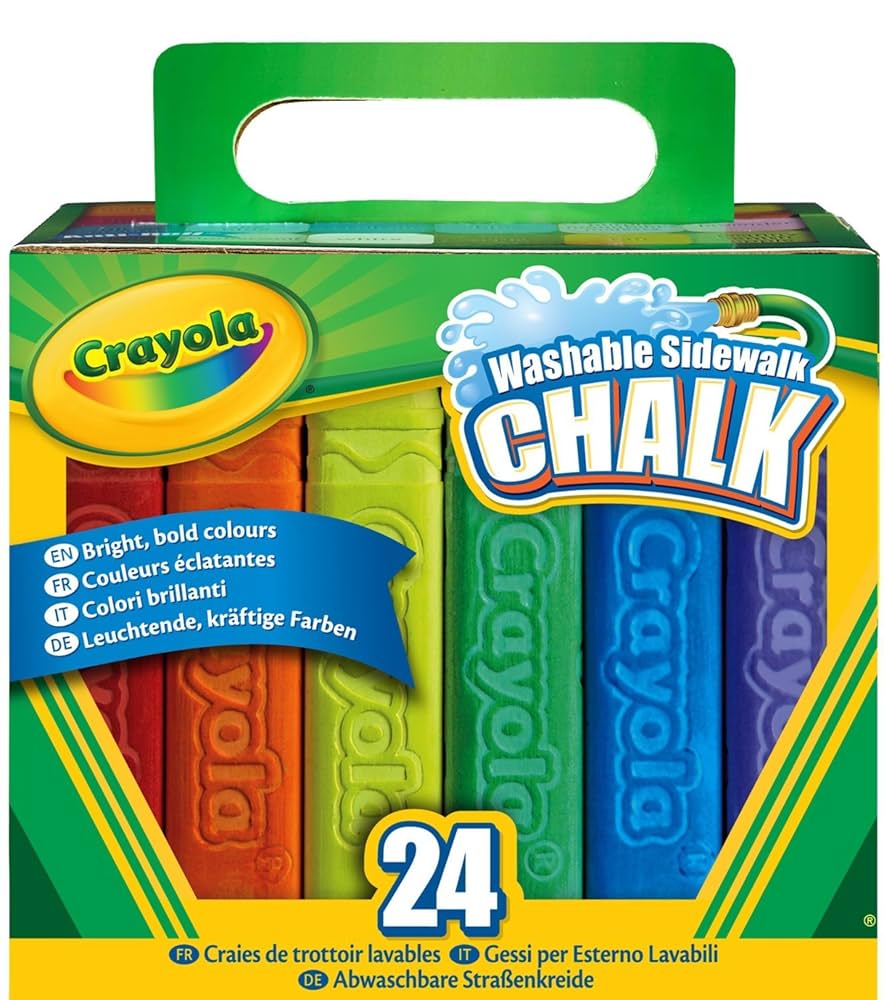 Crayola Washable Sidewalk Chalk 24 Pack