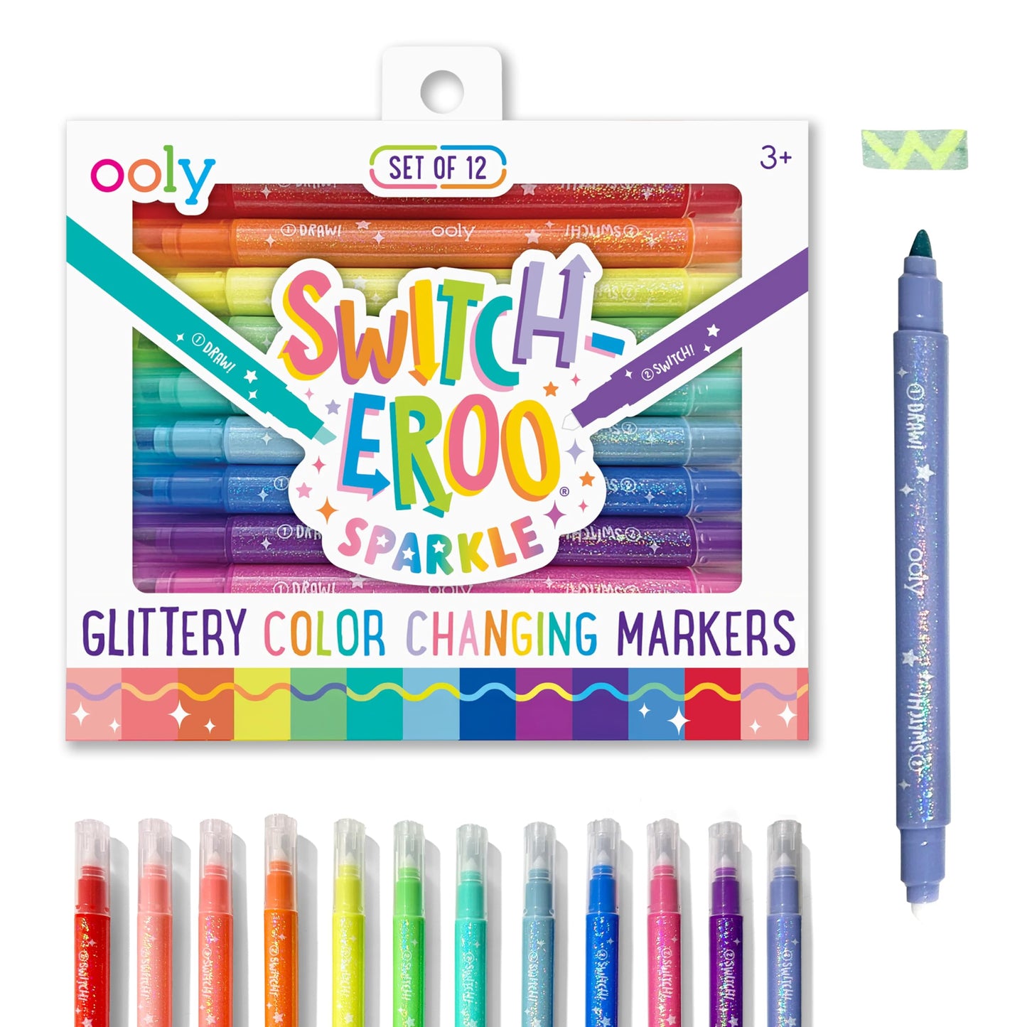 Ooly Switch-Eroo Sparkle Markers