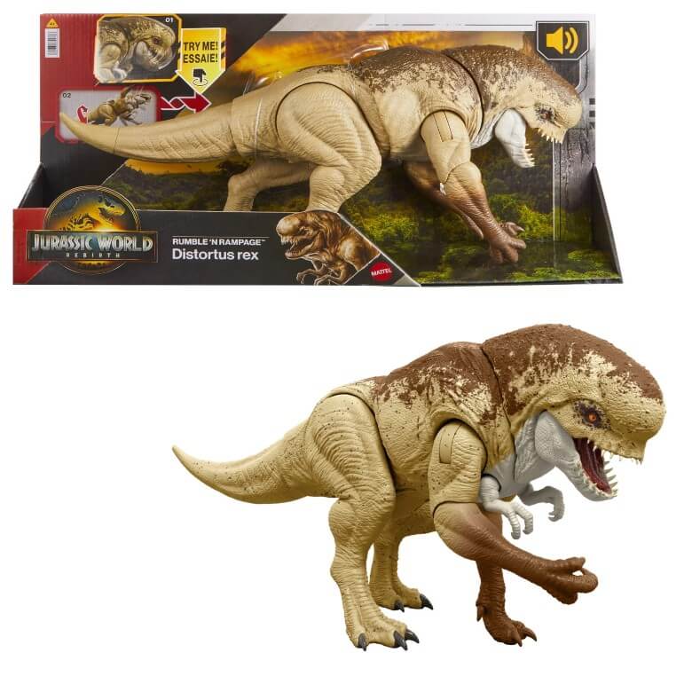 Jurassic World Rebirth Rumble’n Rampage Grondement ET Destruction Distortus rex