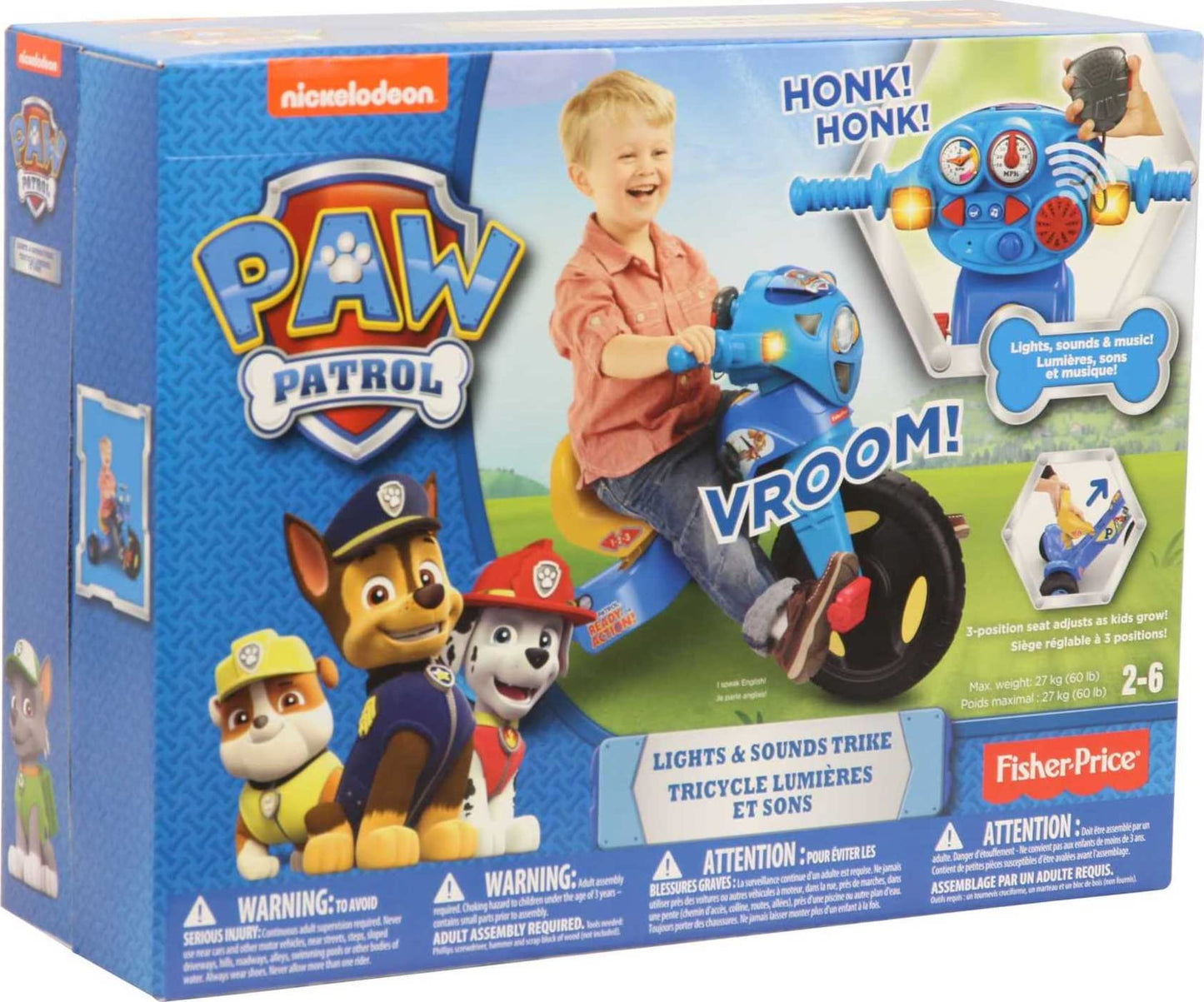 Paw Patrol Lights & Sounds Trike Tricycle