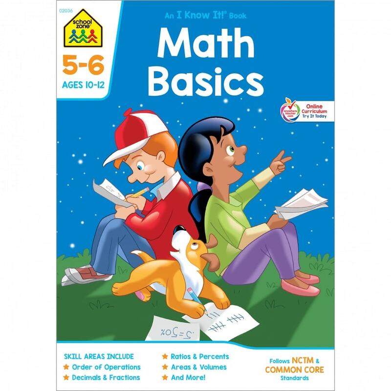 School Zone Math Basics Workbook (Ages 10-12)