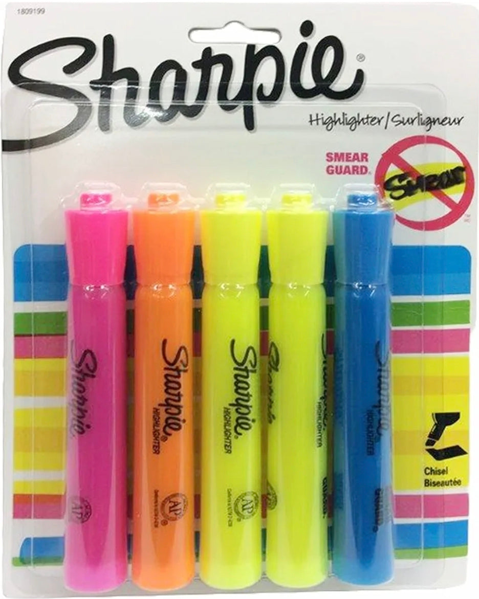 Sharpie highlighter 5 ct