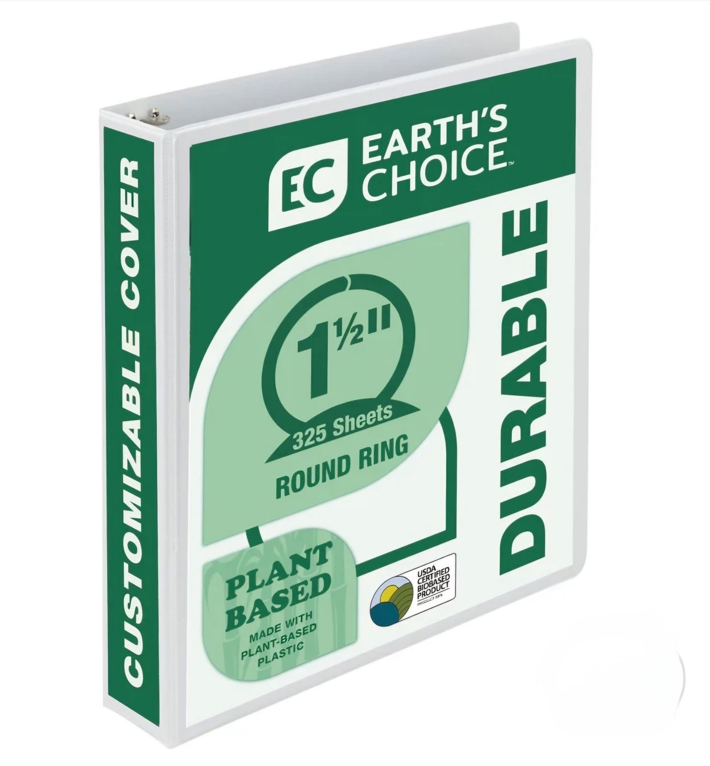 SamSill Durable 0-Ring View Binder 1.5”