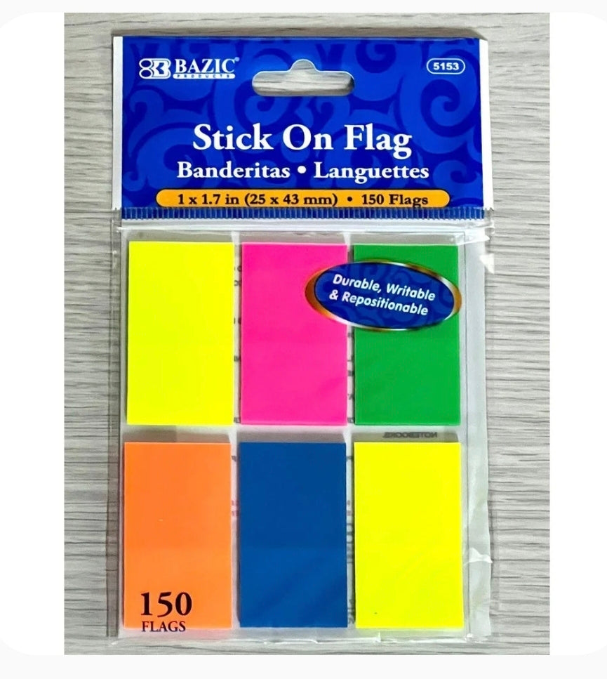 BAZIC Neon Page Markers wide