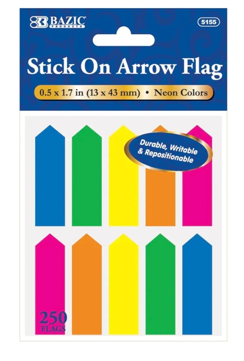 BAZIC Neon Color Arrow Flags