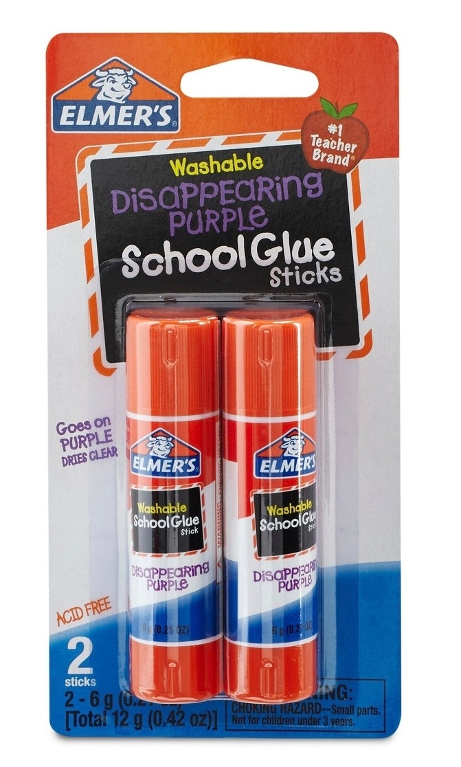 Elmers 2 Washable Purple School Glue