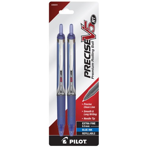 Precise V5 Rolling Ball Pen, 0.5mm Blue Ink