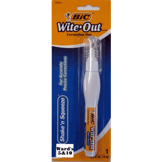 BiC White-Out Correction Pen