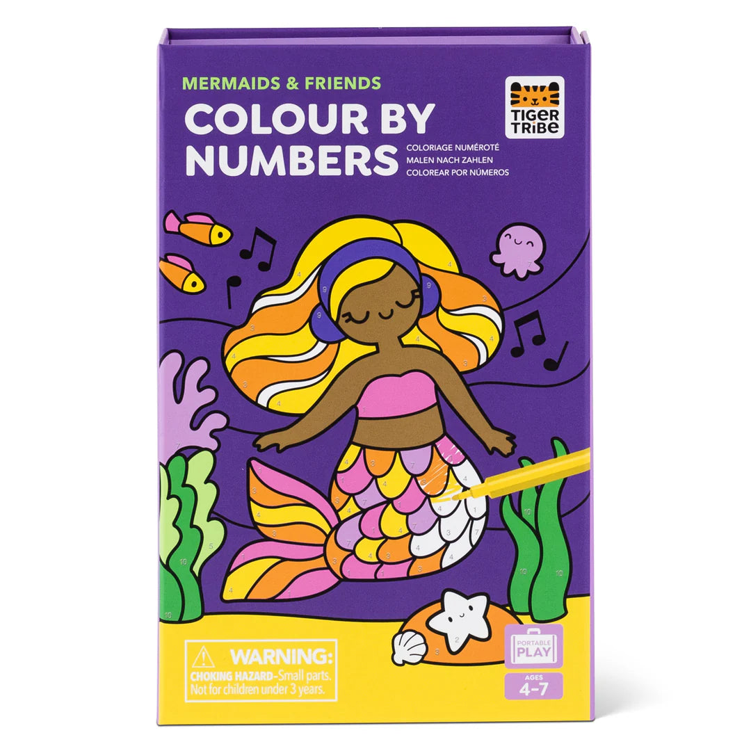 Tiger Tribe Color By Numbers Mermaid & Friends