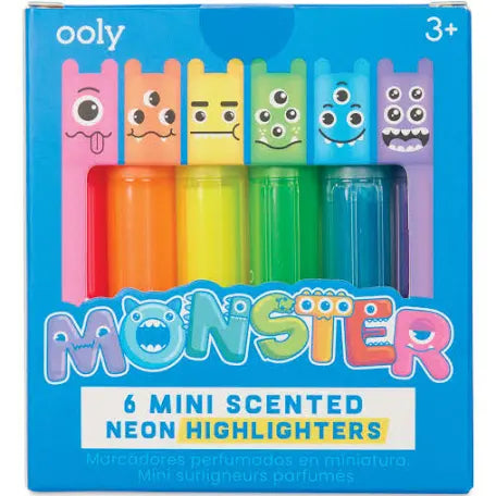 Ooly Monster Mini Scented Neon Highlighters