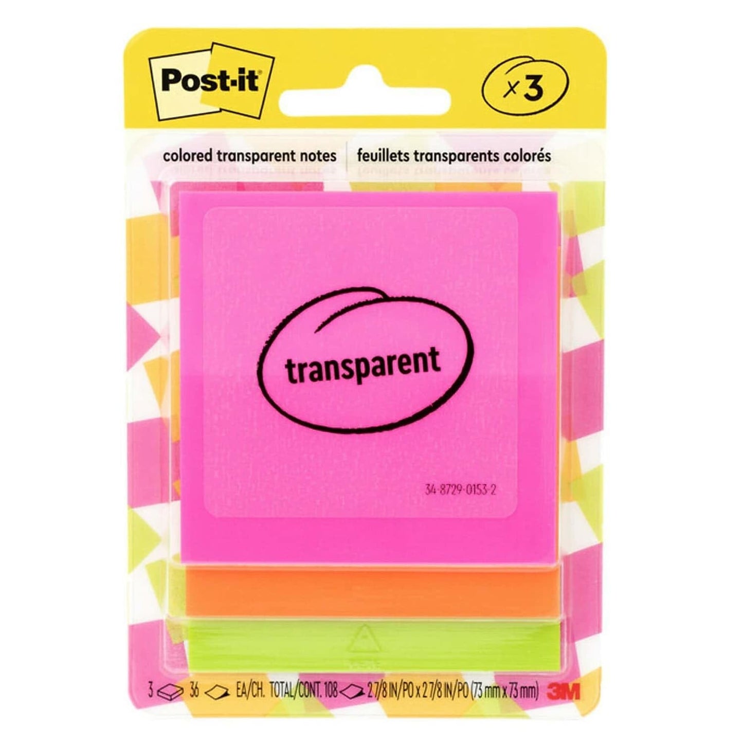 Post it Colored Transparent Notes