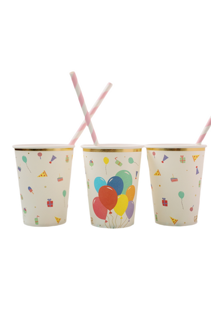 Great Pretenders Happy Birthday Paper Cups (8 pcs)