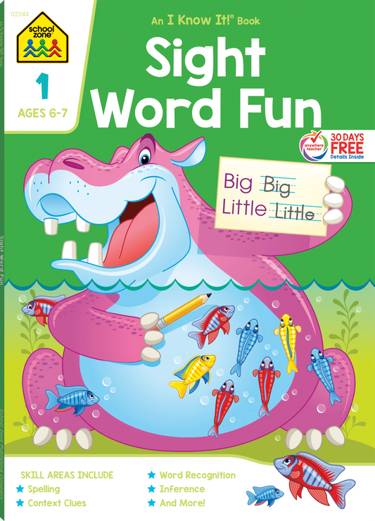 School Zone Sight Word Fun Booklet