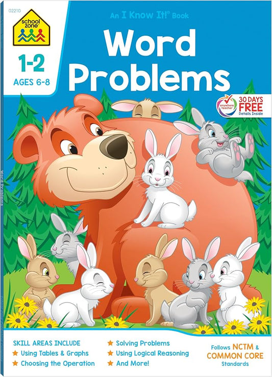 School Zone Word Problems Booklet