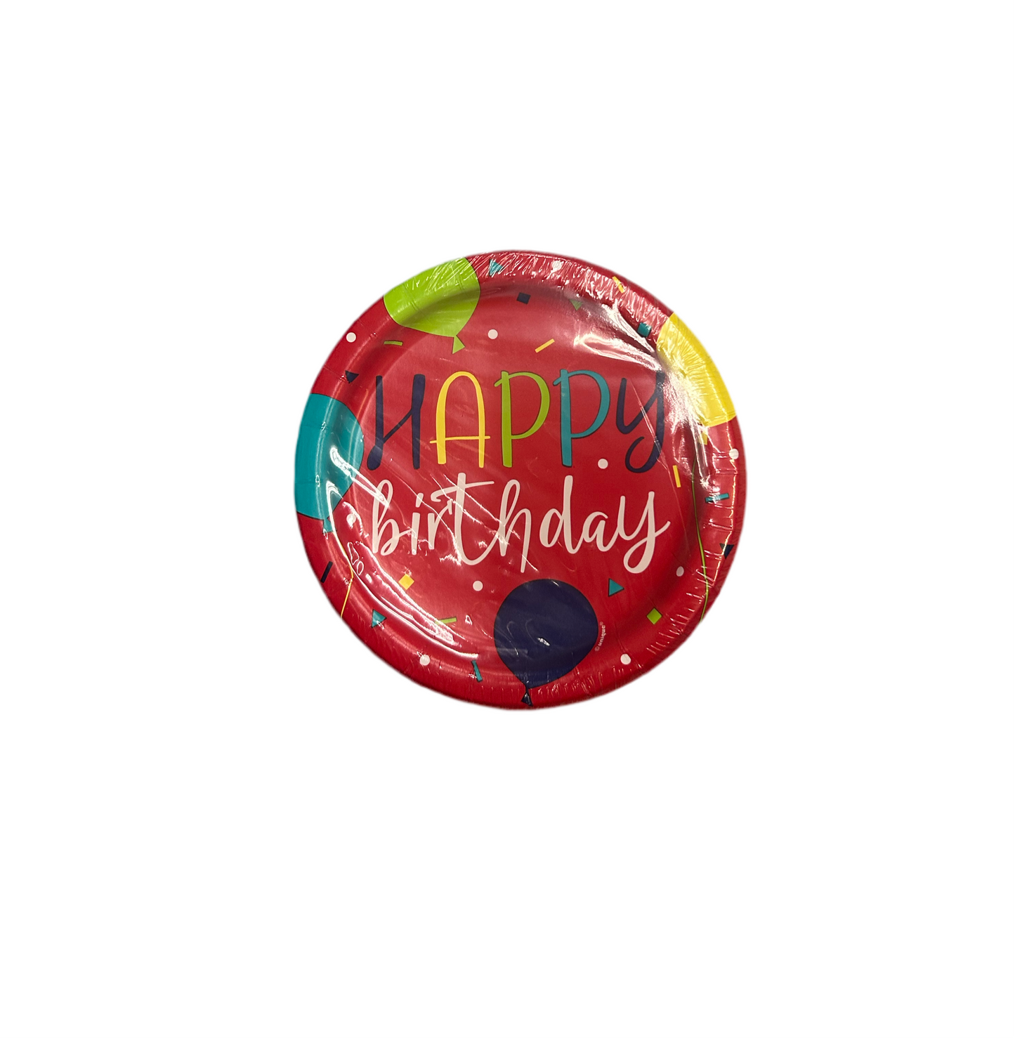 Happy Birthday Paper Plates (Pack of 8)