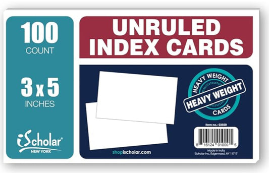 iScholar Index Cards