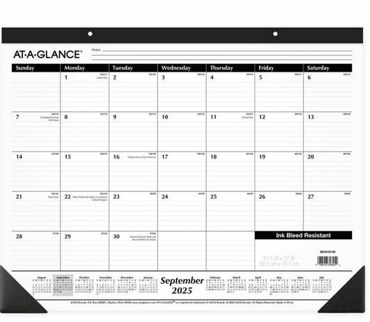 At-A-Glance September-July 2025 Calendar