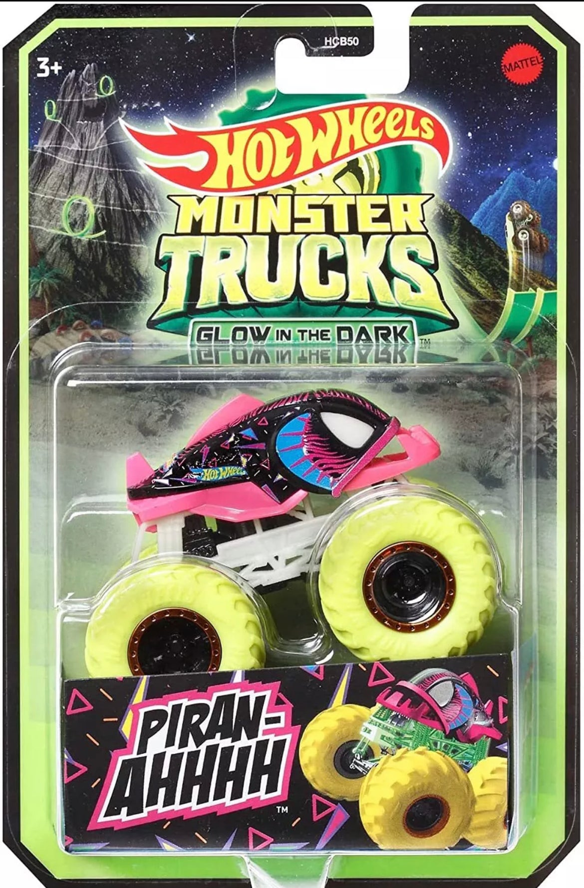 Hot Wheels Monster Trucks Glow In The Dark Mattel