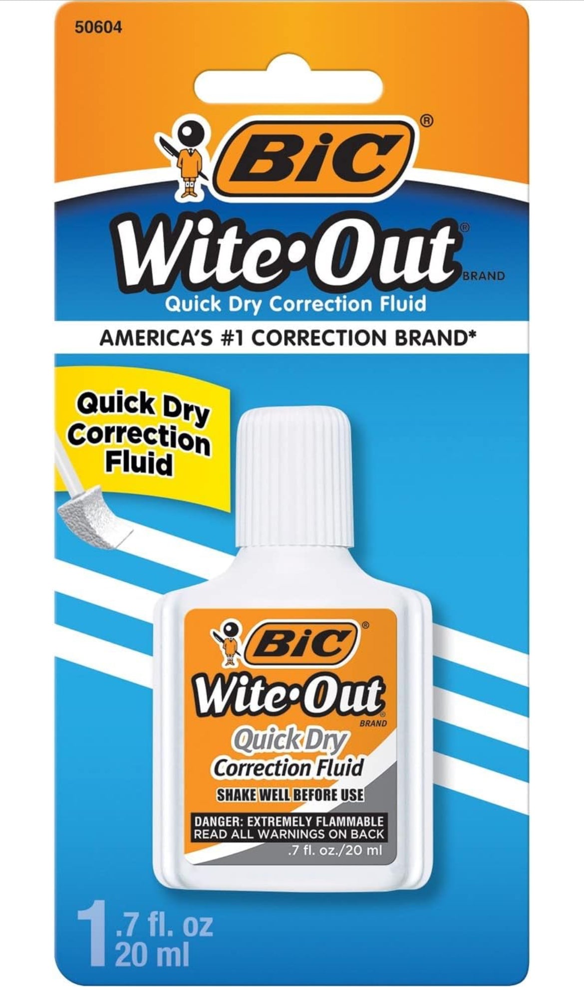 BiC White-Out Correction Fluid Quick Dry