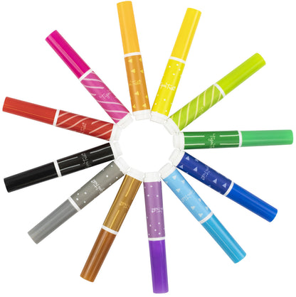 Tiger Tribe Junior Markers 12 Pack