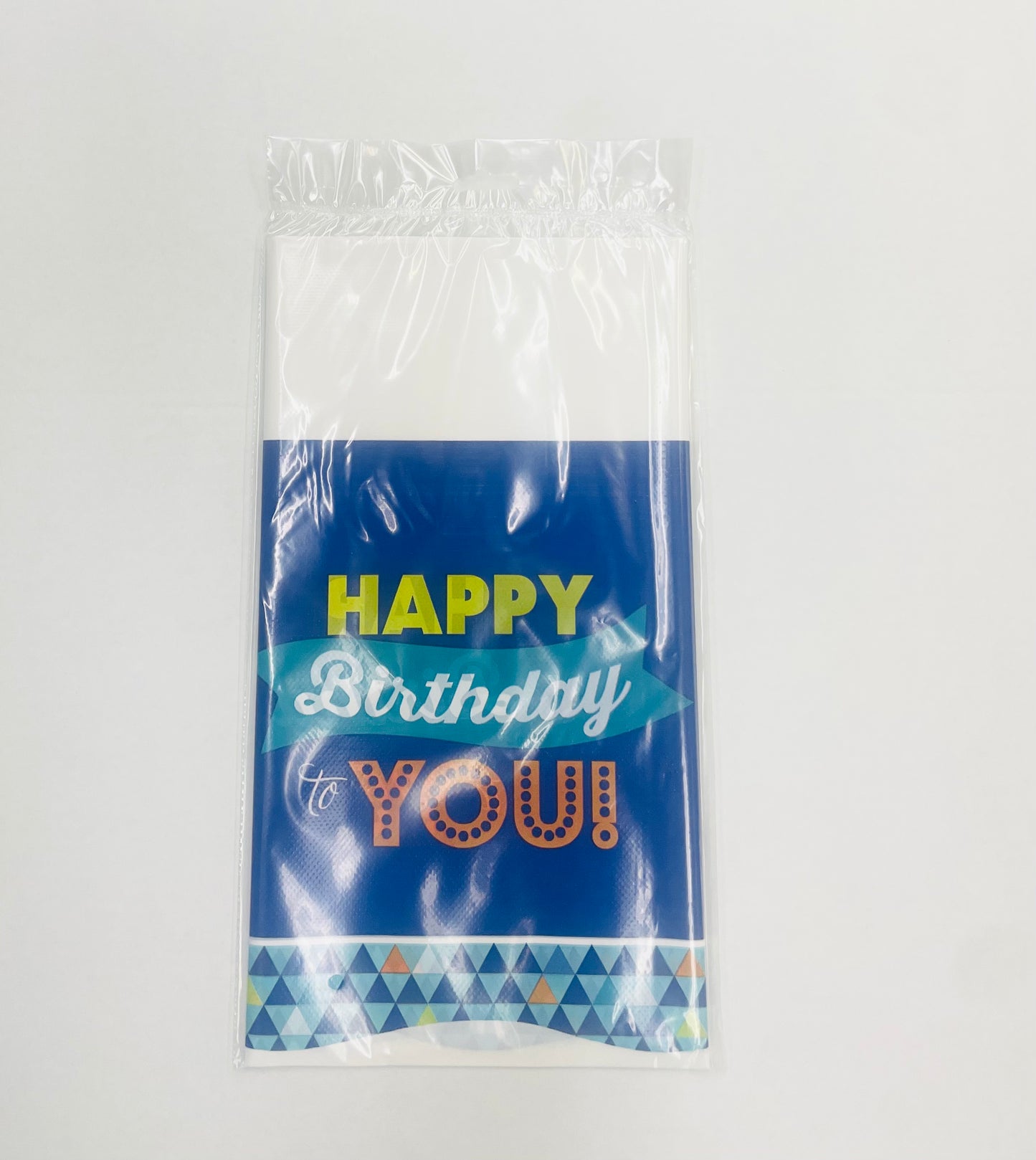 True Blue Happy Birthday Table Cover